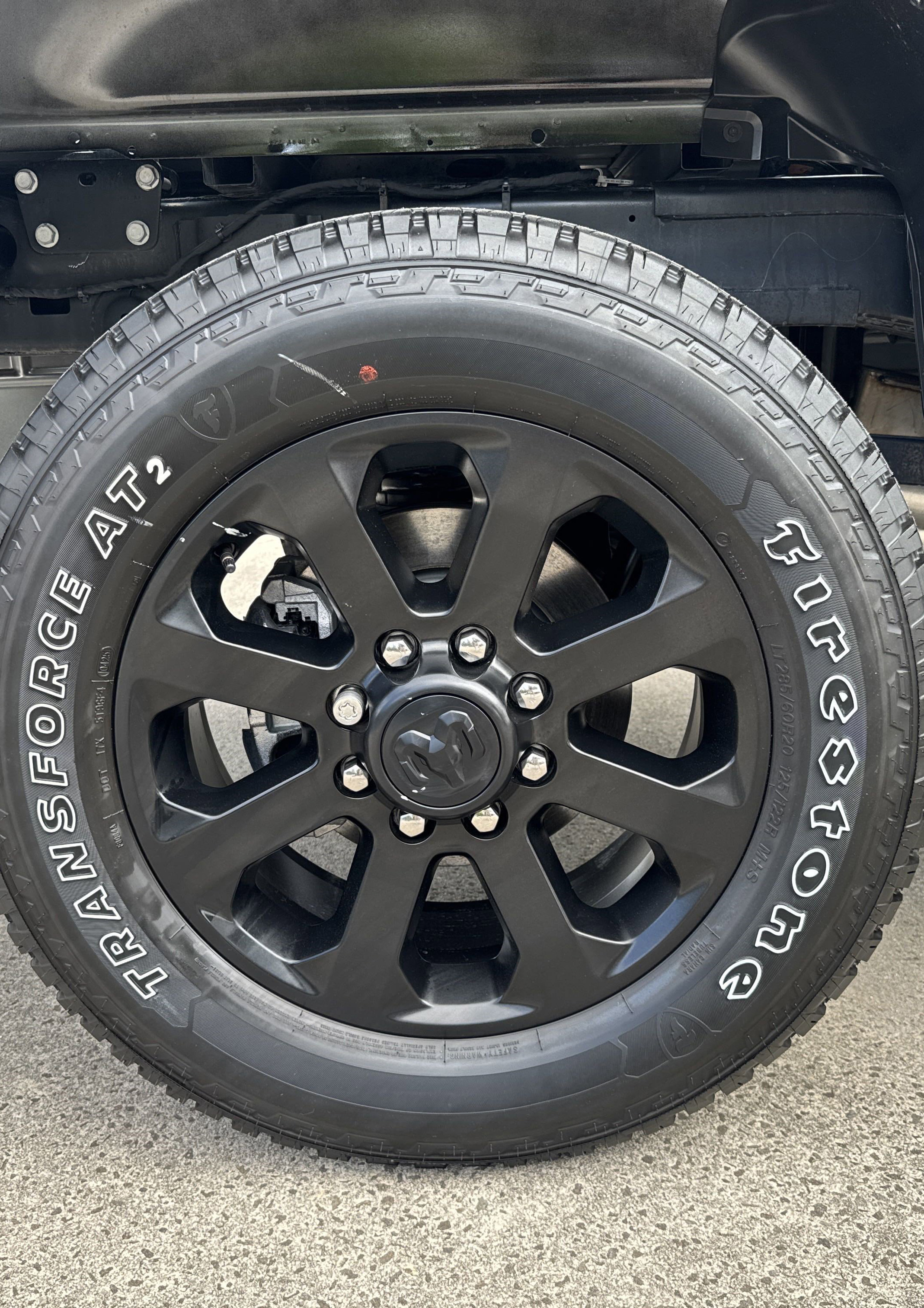 Before MattsCaps with chrome lug nuts visible